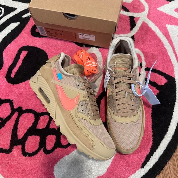 Nike x Off-White Air Max 90 “Desert Ore” - Size 10 - Brand New - Picture 1 of 12
